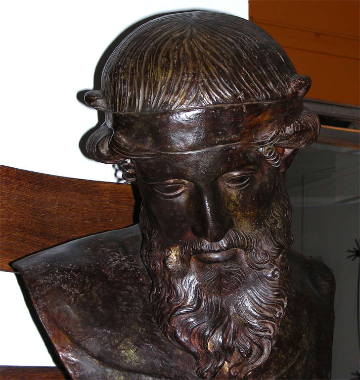 19th Century A beautiful bronze bust of Plato
