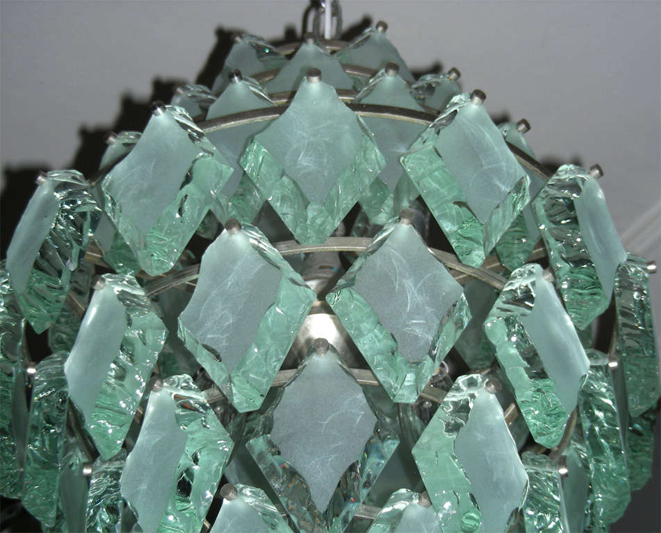 1970-1980 Italian Glass Chandelier  1