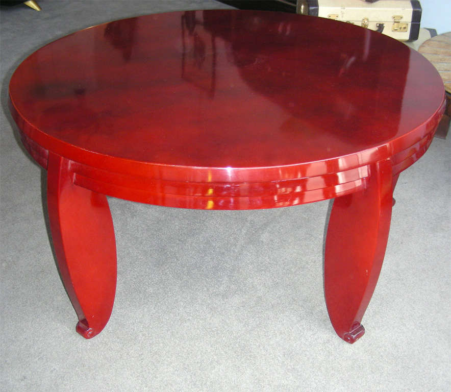 French Circa 1915 Coffee Table Attributed to Jean Pascaud For Sale