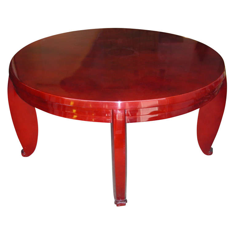 Circa 1915 Coffee Table Attributed to Jean Pascaud For Sale