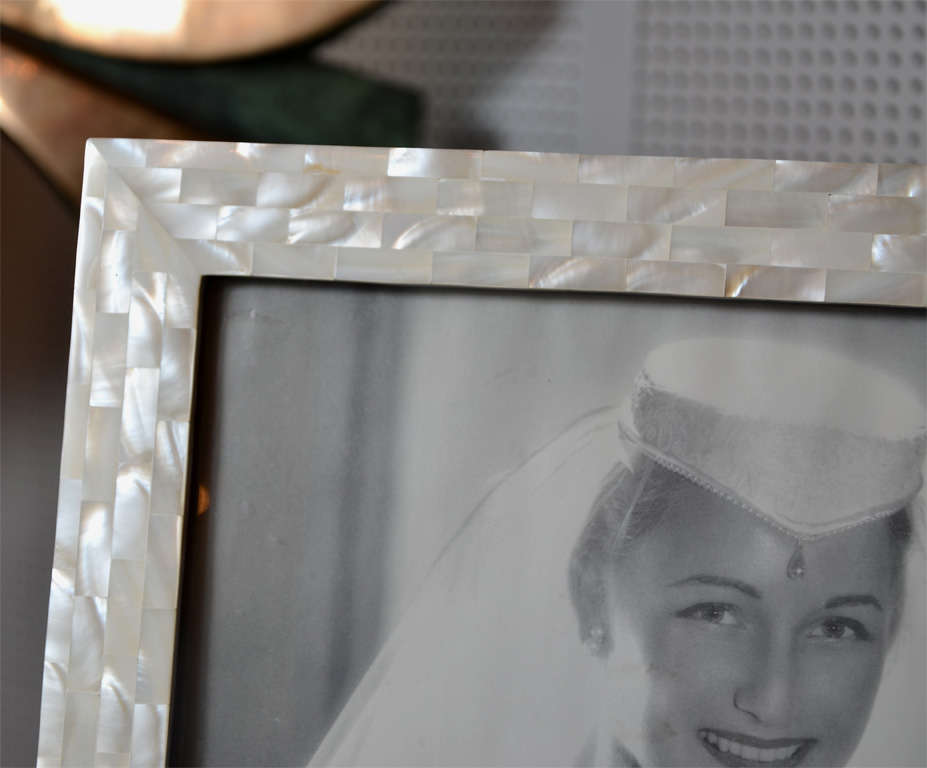 French Beautiful Picture Frame in Mother of Pearl