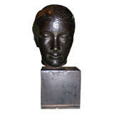 1940s Bronze Female Head