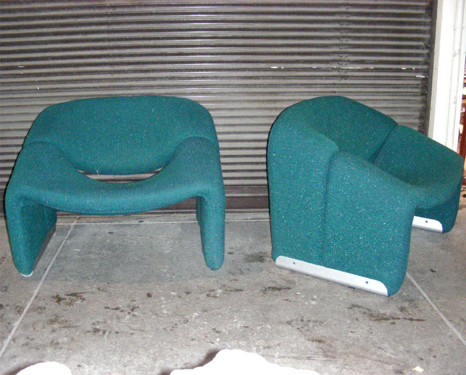 Two 1960s armchairs by Pierre Paulin, model 