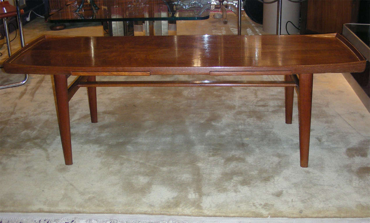 Mid-20th Century Swedish 1950s Coffee Table by Alf Svensson For Sale