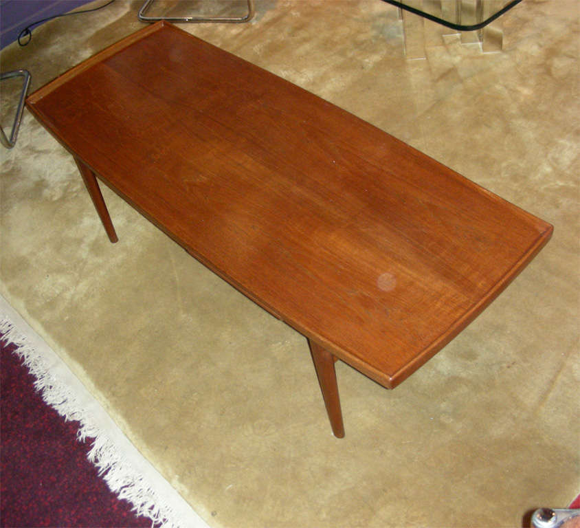 Teak Swedish 1950s Coffee Table by Alf Svensson For Sale