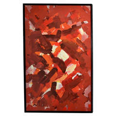 Large 1980s Abstract Painting by Jean Megard 6