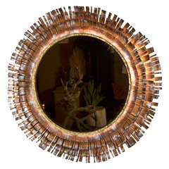 Eye Lash Mirror In Copper&brass By Curtis Jere