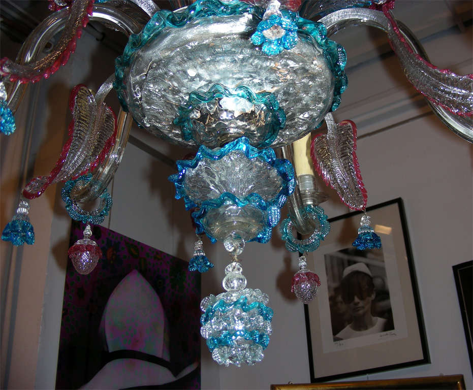 1900s Murano Glass Chandelier For Sale 2