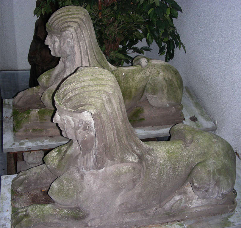 Set of 2 Sphinxes For Sale 5