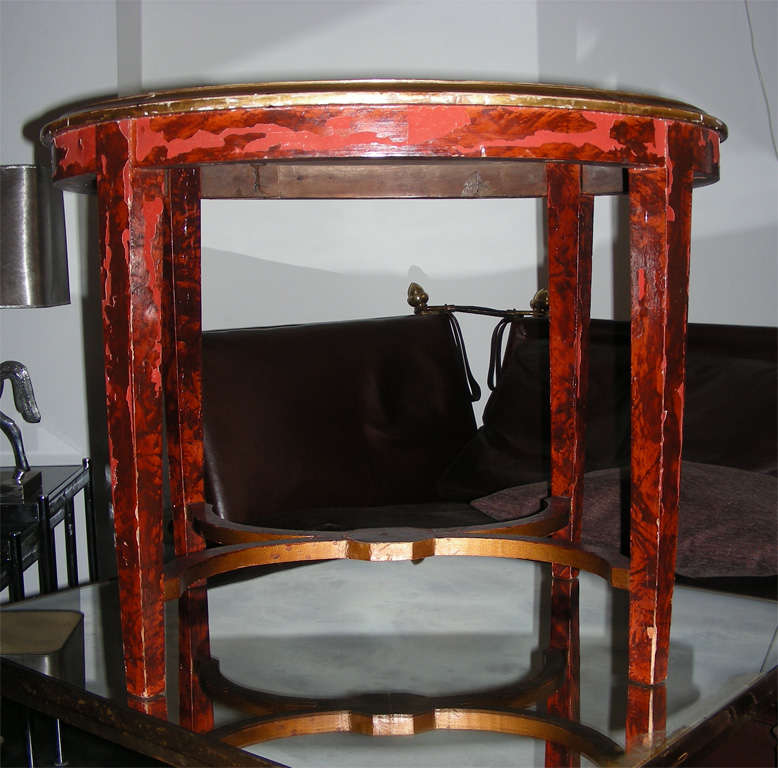 Tortoise Shell Small table by Maison Franck Antwerp For Sale