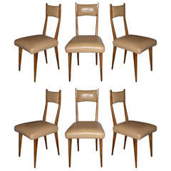 Set of Eight Chairs by Ico Parisi