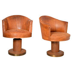 Vintage Pair of swivel chairs