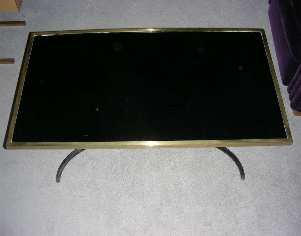 French 1940s Coffee Table by Jacques Adnet For Sale