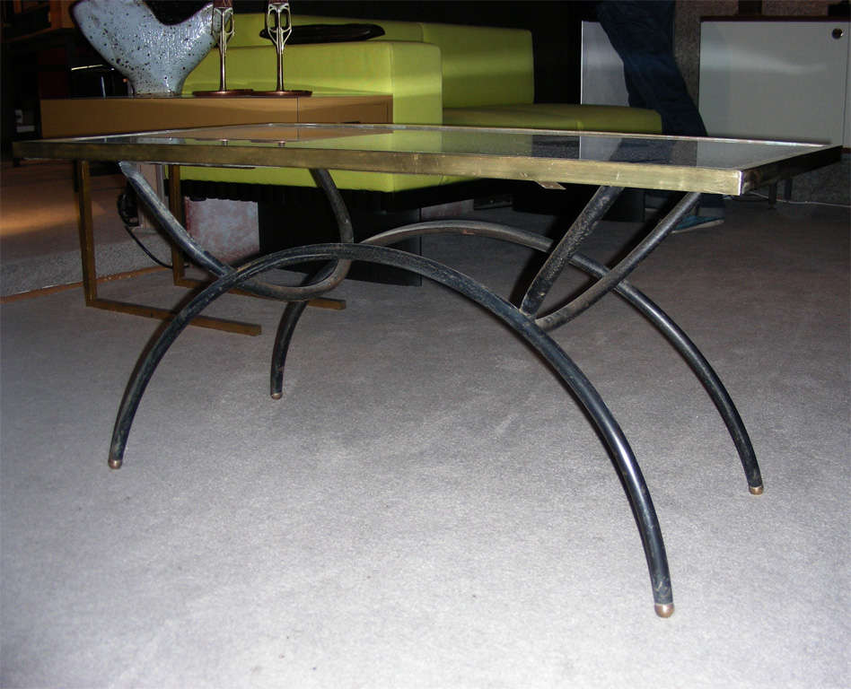 Mid-20th Century 1940s Coffee Table by Jacques Adnet For Sale
