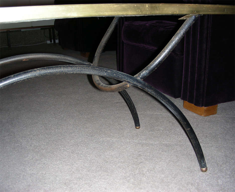 1940s Coffee Table by Jacques Adnet For Sale 1