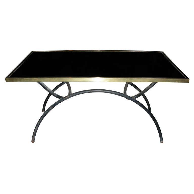 1940s Coffee Table by Jacques Adnet For Sale