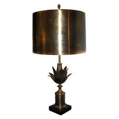 A Maison Charles "lotus" table lamp.