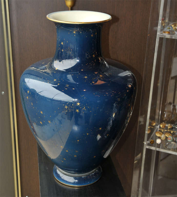 Mid-20th Century Large 1950s Sèvre Porcelain Vase For Sale