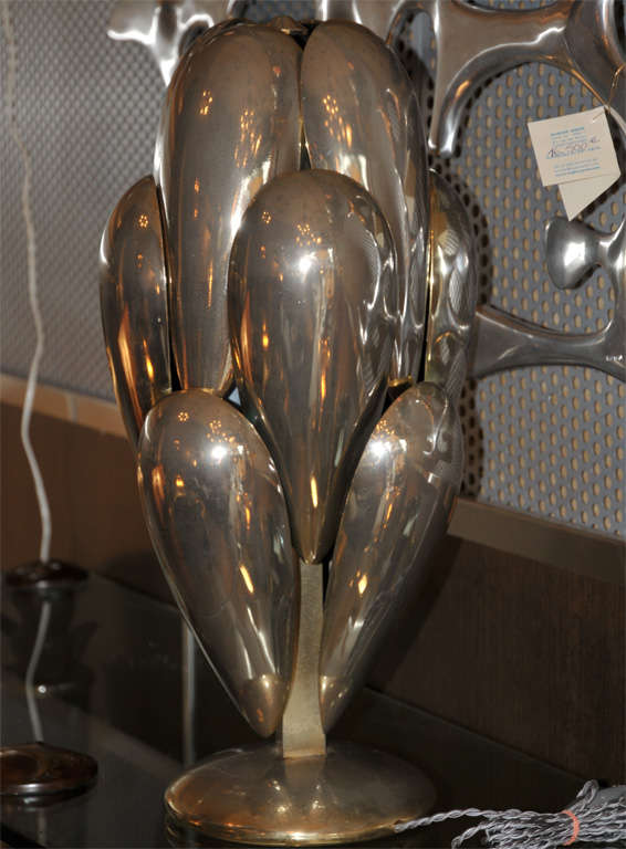 Fin du 20e siècle Lampe de sculpture de la Maison Charles des années 1970 en vente