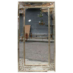 1970s Mirror with Eglomise Decoration