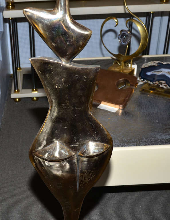 Bronze Fantastique lampadaire en bronze poli