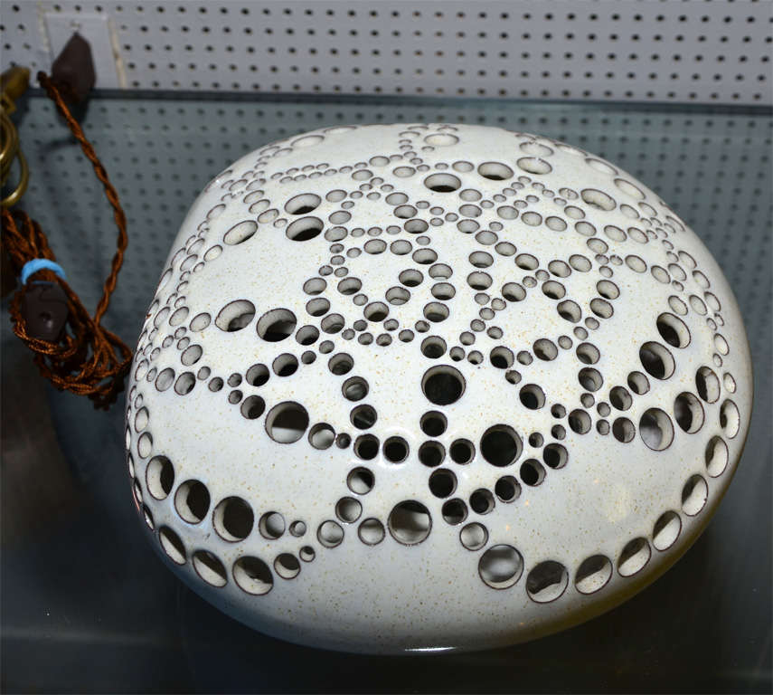 1960's Ceramic Lamp In Excellent Condition In Bois-Colombes, FR