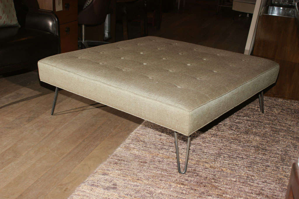 Large Square Tufted Ottoman