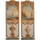 Pair of 18th Century  French Painted Panels