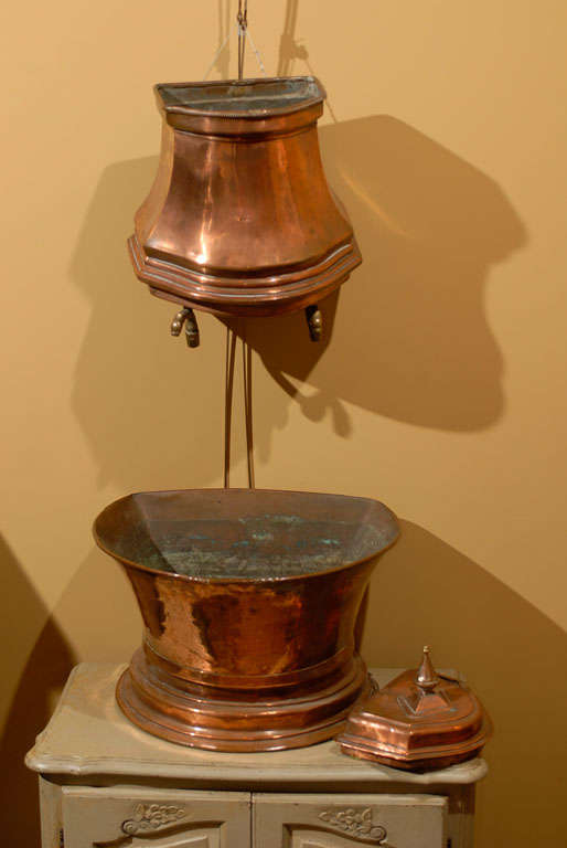 Old French Copper Lavabo For Sale 1