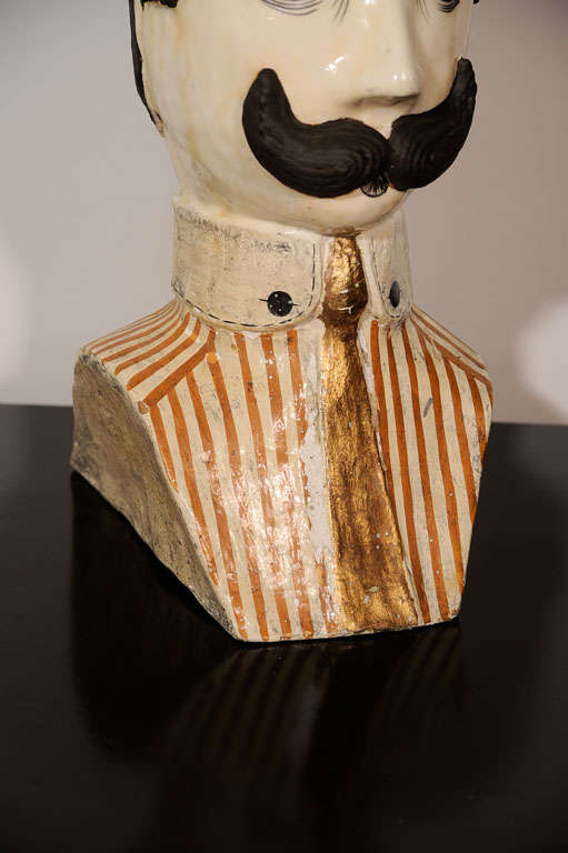 Pop Art Papier Mache Bust, 1960s at 1stdibs