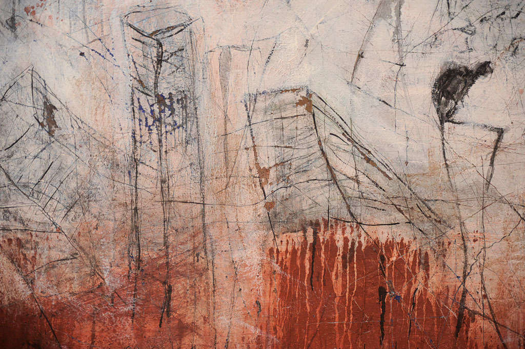 "Chaotic" Acrylic Painting by Contemporary Artist Ana Santos