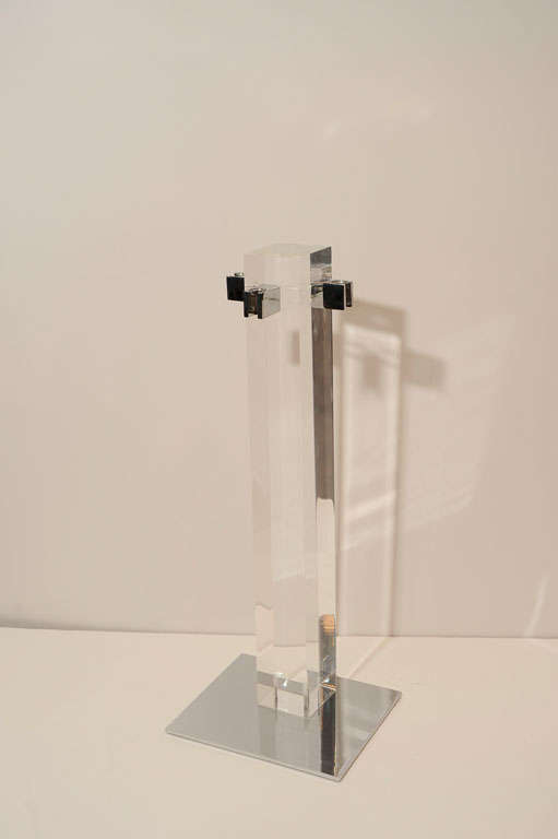 Modernist Lucite Fire Tool Set by Abrizzi 4