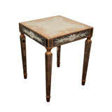Vintage Eglomise Occasional Table with Giltwood By Jansen