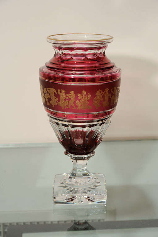 Cut-Glass Vase by Val St. Lambert For Sale 1