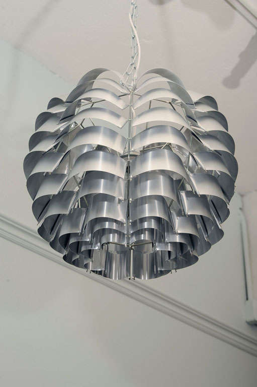 Pair of Orion ceiling lights by Max Sauze 3