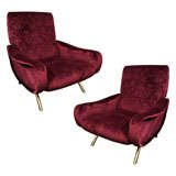 Pair of Marco Zanusso Club Chairs