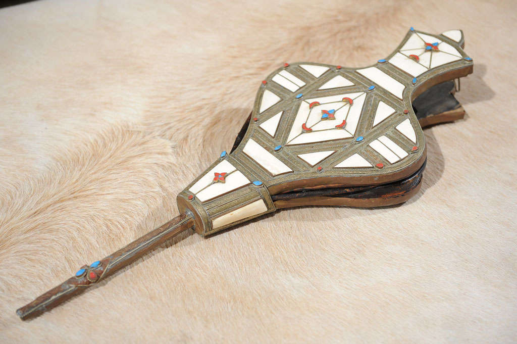 Moroccan Inlaid Fire Bellows