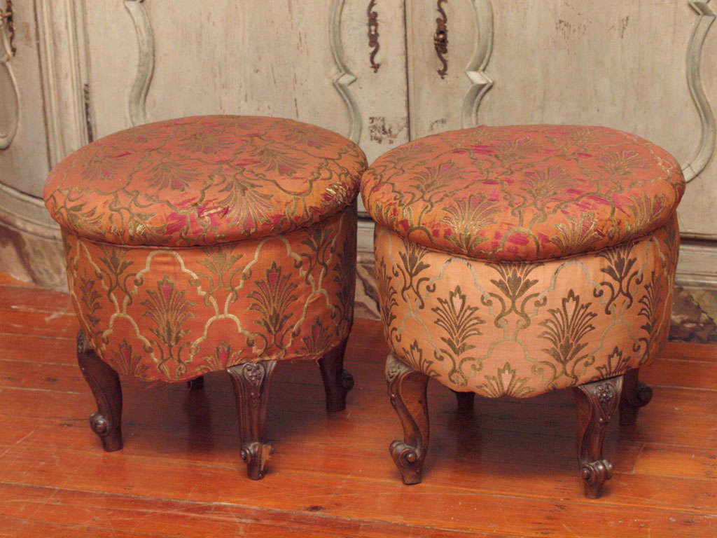 Pair of Upholstered Stools