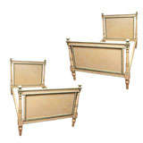 Pair of Painted Beds Pair of Painted Beds