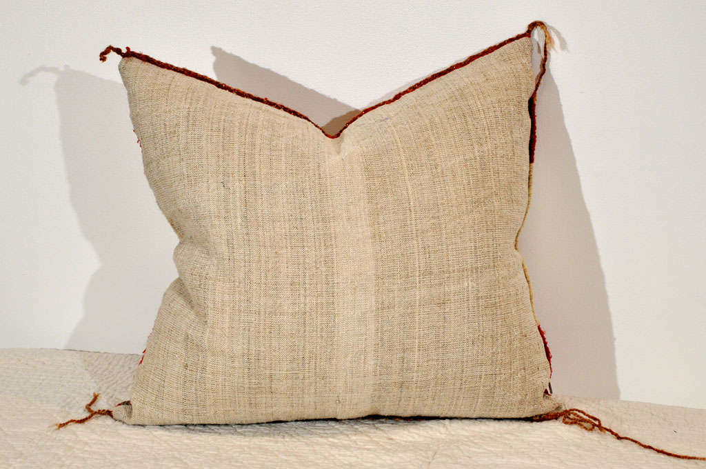 American 20th Century Navajo Indian Weaving Pillow