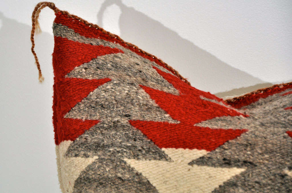 Wool 20th Century Navajo Indian Weaving Pillow