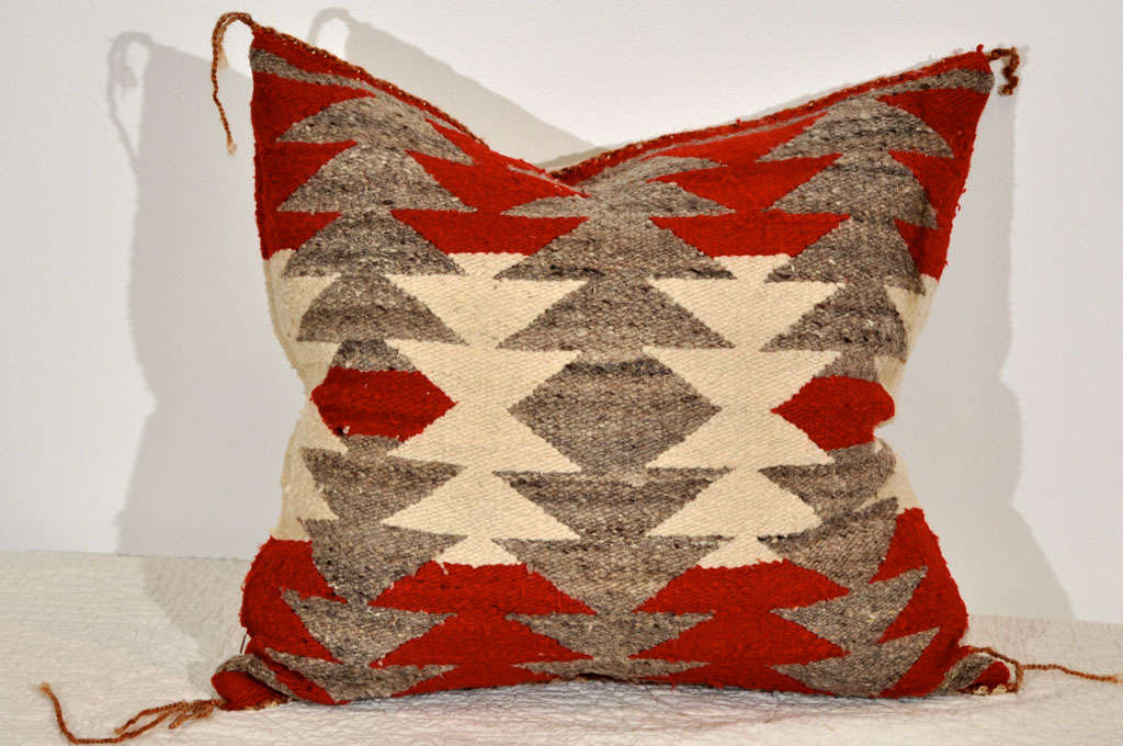 20th Century Navajo Indian Weaving Pillow 1