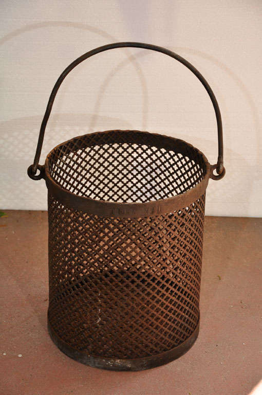 Vintage Iron Basket