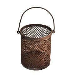 Antique Iron Basket