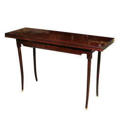 Mahogany Serving Table Stamped  Michel Frank