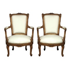 Pair of Stamped Maison Jansen Armchairs