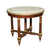 Marble Top  Maison Jansen Gueridon Table