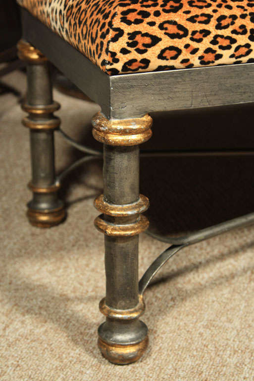 animal print bench