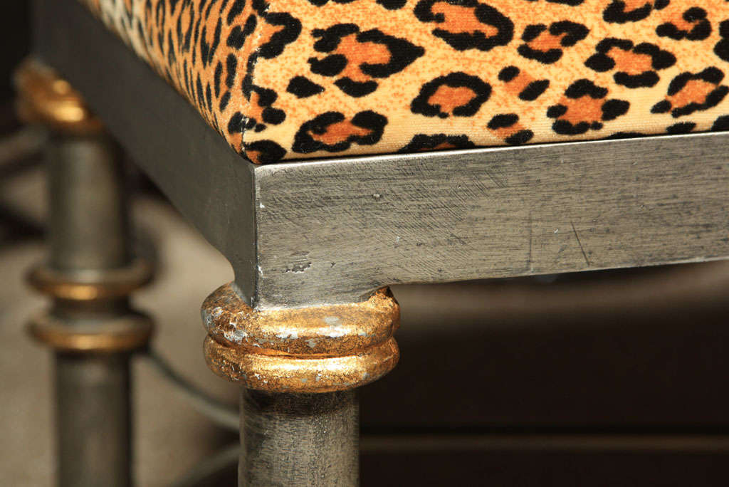 leopard bench