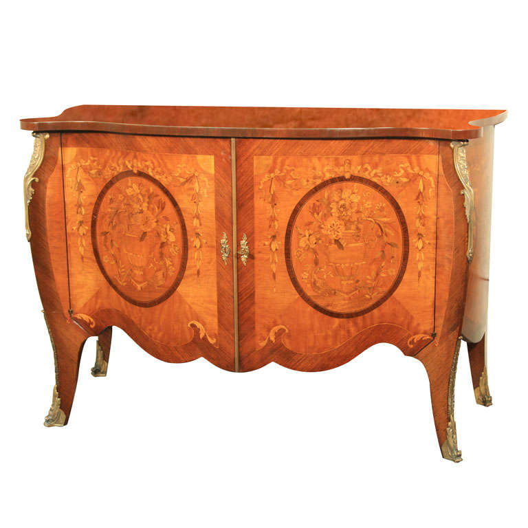 Adam Style Concave Side Two-Door Commode